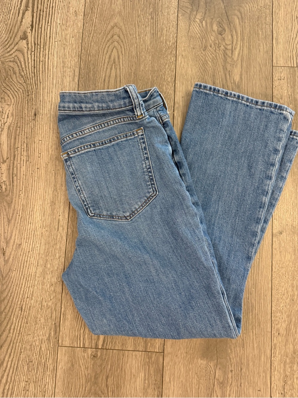 J Crew Mid Rise Flare Crop Medium Wash Women’s Size: 28 Denim Jean Pants